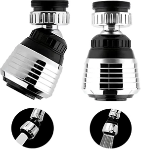 2PCS Kitchen Faucet Aerator, Splash Filter Attachment Tap 360 Rotate Swivel Savi - Picture 1 of 12
