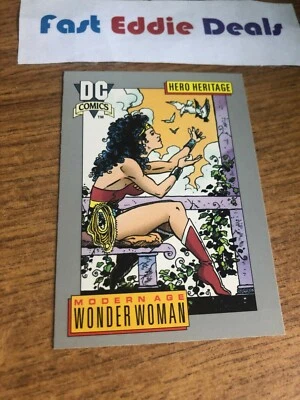 IMPEL MARKETING 1991 DC COMICS SUPERHEROES MODERN AGE WONDER WOMAN CARD 21 - Image 1 of 2