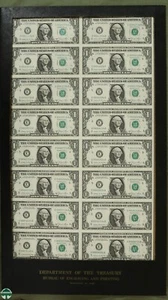 Sheet of 16 Notes - Series of 1981 A $1 Federal Reserve Notes FRE - Richmond Va - Picture 1 of 7