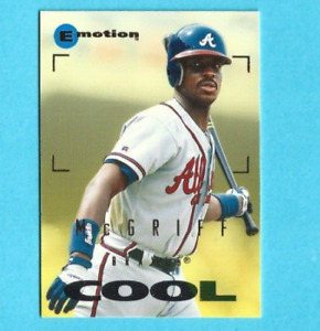 1995 Emotion Atlanta Braves Baseball Card #107 Fred McGriff