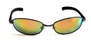 NWT Vintage 90's Rectangle Metal Combo Sport Sunglasses (Gunmetal) - Picture 1 of 5