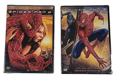 Spider-Man 2(2004) & 3(2007) DVD Movie Lot Widescreen Special Edition New Sealed - Image 1 of 4