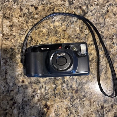 Pentax IQZoom 60 Point and Shoot Film Camera 35mm 38-60 Cam Retro - Image 1 of 4