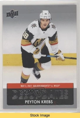2021-22 Upper Deck Series 1 Debut Dates Peyton Krebs #DD-14 READ - Image 1 of 3