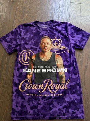 Camiseta Kane Brown High Road Tour Crown Royal Adulto S Púrpura Concierto Foto 1 de 4