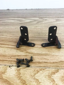 VTG Necchi Sewing Machine FRONT DOOR HINGE Set w/ Screws Supernova +Others Part - Picture 1 of 7