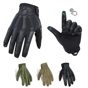 Guantes tácticos de tiro esqueleto calavera dedo completo guantes pantalla táctil guantes - Imagen 1 de 16
