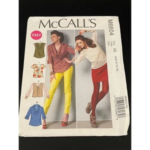 00326 - McCall's M6604 Sewing Pattern Misses' Easy Tops & Blouses Size A5 6-14 - Picture 1 of 3