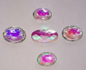 Mystic Opal 37.00 Ct/ 5 Pcs Lot Loose Gemstone Ring size Stone - Picture 1 of 7