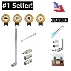 Easy Install 75 Ohm FM Antenna for Pioneer, Onkyo, Yamaha & More - 1.3cm Height - Picture 1 of 11