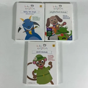 Disney Baby Einstein DVDs: Baby Van Gogh, Neighborhood & World Animals * SEALED! - Picture 1 of 11