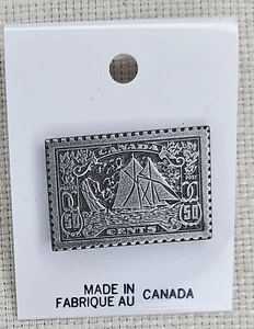 Canada 50 Cent Postage Stamp Lapel Pin - Vintage - Bild 1 von 3
