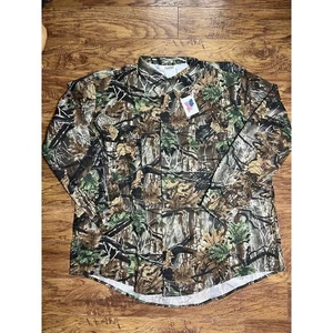 Vintage Clarkfield Outdoors Mens 5XL Camo Button Front Long Sleeve NEW USA - Picture 1 of 8