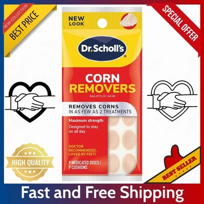 9 Count Dr. Scholl’s Corn Removers – All-Day Hold, Quick Corn Removal Patches - Image 1 of 4