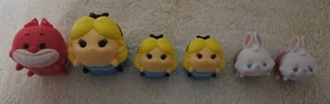 Disney Tsum Tsum Vinyl ALICE IN WONDERLAND Stackables  Lot 6 Pieces - Picture 1 of 5