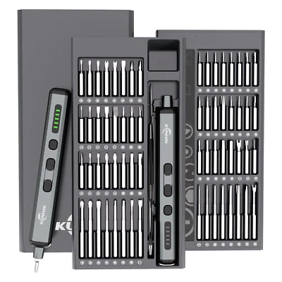 Mini Electric Screwdriver 68 in 1,Precision Screwdriver Set w/ 64 Magnetic Bits - Image 1 of 4