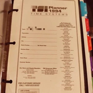 Leer* Vintage Tagesplaner Adressbuch Kunstleder burgunderfarbene Zeitsysteme - Bild 1 von 18
