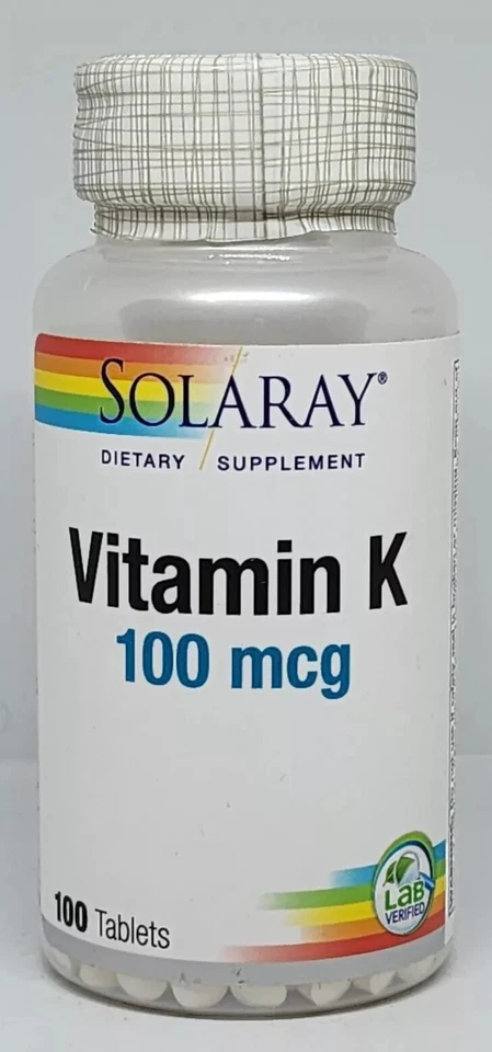 Solaray Vitamin K 100mcg 100 Tab