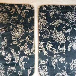 Juego de 2 fundas de almohada estándar Croscill de estilo #9077 azul marino crema - Imagen 1 de 9