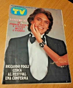 SORRISI E CANZONI TV # 5 / 1982 - RICCARDO FOGLI - FESTIVAL DI SANREMO - RV3 - Picture 1 of 2