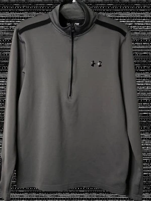 Under Armour Gris y Negro 1/4 Cremallera Manga Larga Talla Pequeña L/C/L/S Coldgear Foto 1 de 4
