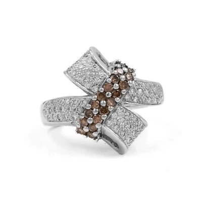 Diamant Ring in 750 Weißgold - 18 Karat - Statement - Schleifen - Brillantring - Bild 1 von 4