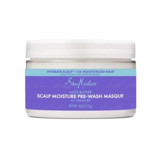 Mascarilla capilar hidratante para cuero cabelludo SheaMoisture manteca de aloe y vitamina B3 mascarilla prelavada Foto 1 de 1