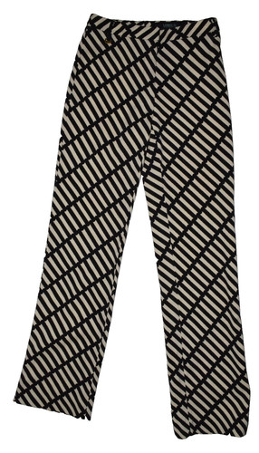 VERSACE VERSUS TG 24 38 LANA VERGINE ELASTICIZZATO GAMBA DRITTA ABITO PANTALONE ITALIA