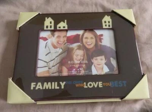NEW Family Ones Love You Best PHOTO FRAME 4x6 Easel Picture Tabletop House Home - Picture 1 of 2