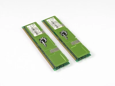 G.Skill 2x1GB Kit DDR2 SDRAM PC2-6400 240-pin DIMM 800MHz Green - Imagen 1 de 4