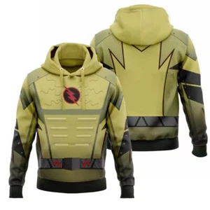 The flash Cosplay Hoodie Printed Hooded Sweatshirt Casual Streetwear Pullover - Picture 1 of 4