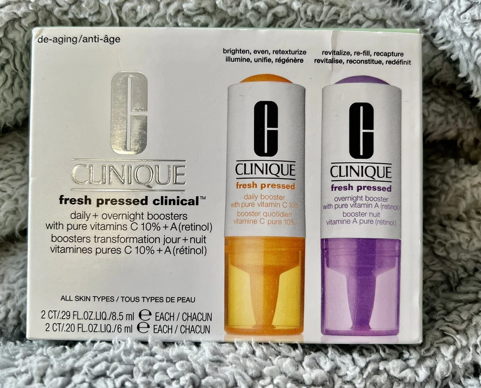 Clinique Fresh Pressed Daily & Overnight Boosters RETINOL New - Image 1 of 1