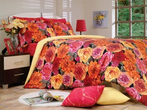 Özdilek 4 Tlg. Set Bettgarnitur Satin Bettwäsche 200x220 Neu - Bild 1 von 1