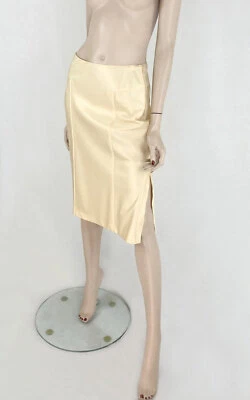 La Perla mid length lined skirt with side split AU 10 Cream Foto 1 de 2