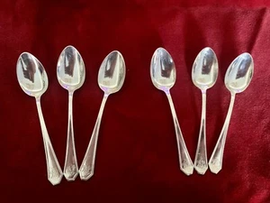Antique Set Of 6 DEMITASS Spoons Made By JE Caldwell &Co Sterling Silver - Picture 1 of 7