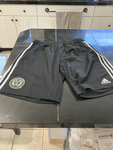 MENS ADIDAS CLIMACOOL Philadelphia Union Game Shorts BLACK/WHITE XL New Cover
