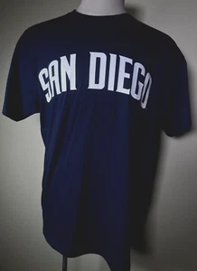 San Diego Padres SD Baseball Sycuan Casino Promo Blue T-Shirt Men's XL * NEW! - Picture 1 of 5