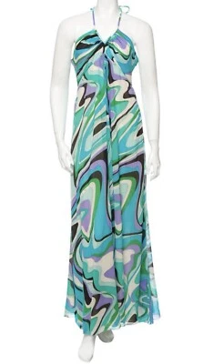 EMILIO PUCCI 壮观复古丝绸长裙 XL / 8 * Christine* — 第 1/4 张图片