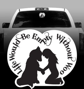 Life Would Be Empty Without Woo - Vinyl Sticker Decal - High Quality Car, Window - Picture 1 of 1