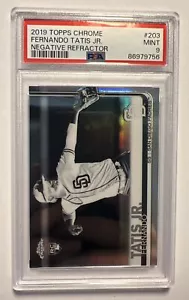 2019 Topps Chrom FERNANDO TATIS JR Negativrefraktor RC Rookie #203 PSA 9 - Bild 1 von 2