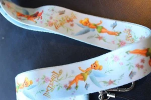 TINKERBELL hellblau Schlüsselband Umhängeband Schlüsselanhänger Ausweishalter PETER PAN - Bild 1 von 3