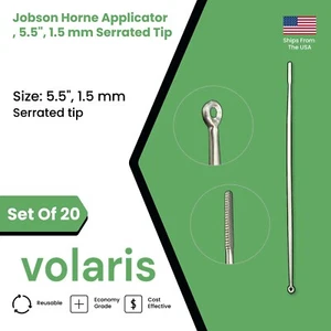 Juego de 20 aplicadores Jobson Horne, punta dentada de 5,5", 1,5 mm - Imagen 1 de 8