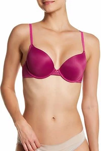 DKNY Heritage Logo Push- Up Bra in Bordeaux, 32C - Picture 1 of 2