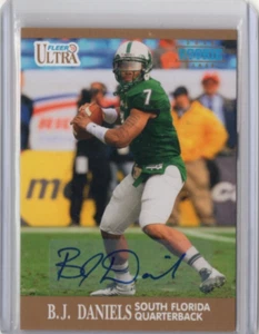 BJ DANIELS NCAA South Florida 2013 Fleer Ultra Retro RC Auto #12 Card - Picture 1 of 2