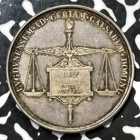 1823 France Notaries Jeton Lot#JM5788 Silver! 32mm Cover