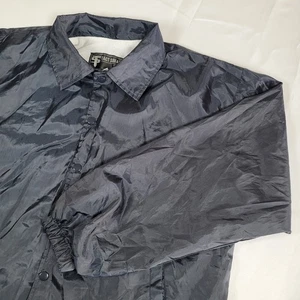 Tact Squad schwarz Flanell gefüttert Knopf Bomber Windbreaker Jacke Herren Medium - Bild 1 von 12