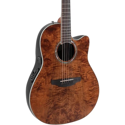 Ovation CS24P Celebrity Traditional Plus Mid-Depth A/E Guitar Nutmeg Burled Mapl - Image 1 of 4