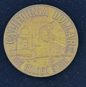 1974 California Dollar The Golden State Cabrillo Commemorative Dollar - Bild 1 von 2