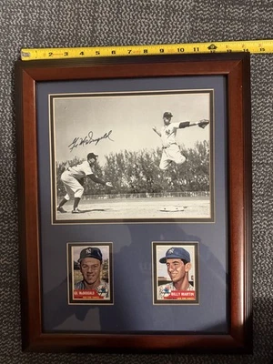 Foto firmada por Gil McDougald Yankees marco 14x18 certificado de autenticidad Foto 1 de 3