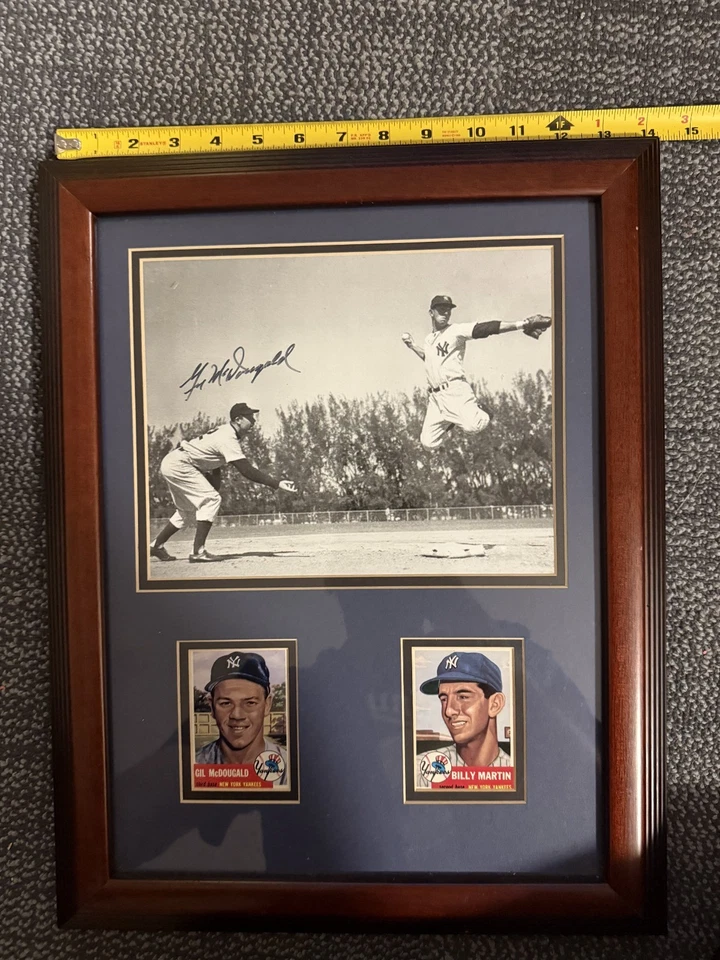 Фотография Gil McDougald Yankees с автографом 14x18 рамка с сертификатом подлинности - Изображение 1 из 3